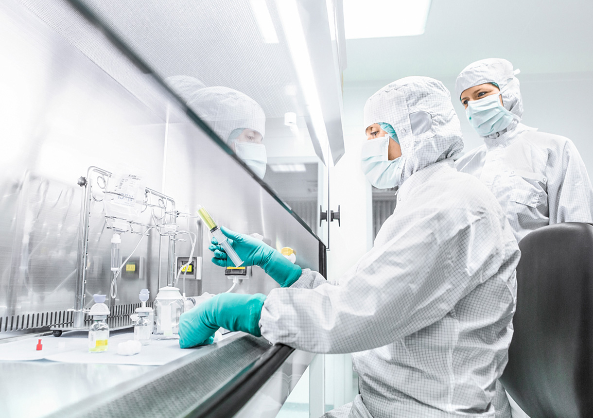 Infusionsherstellung im Labor für die Chemo